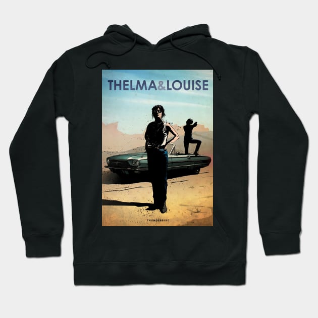 Thelma & Louise - Ford Thunderbird - Car Legends Hoodie by Great-Peoples